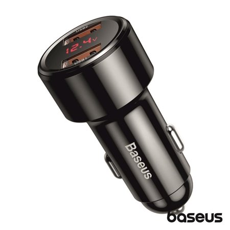 Adaptador Isqueiro PPS 2xUSB-A QC3.0 45W 6A BASEUS