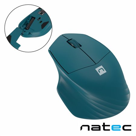 Rato Óptico S/ Fios 800-1600DPI USB 2.4GHz Bluetooth NATEC