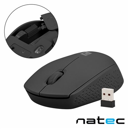 Rato Óptico S/ Fios 800-1600DPI USB 2.4GHz NATEC