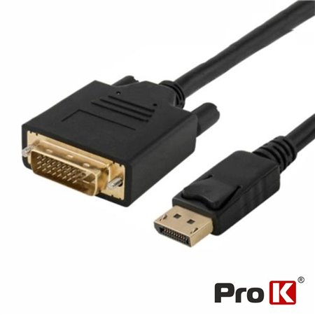 Cabo Displayport Macho / DVI-D Macho 1.8m PROK