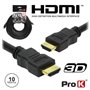 CABO HDMI DOURADO MACHO / MACHO 1.4 PRETO 10M PROK