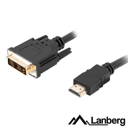 Cabo HDMI Macho / DVI-D Single Link Macho 3m LANBERG