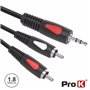 CABO JACK 3.5MM MACHO ST / 2-RCA MACHO 1.8M PROK