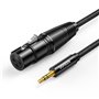 Cabo XLR 3P Fêmea / Mini Jack 3.5mm ST Macho 1m UGREEN