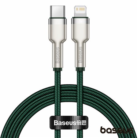 Cabo USB-C Macho P/ Lightning Macho PD 20W 1m Cafule BASEUS