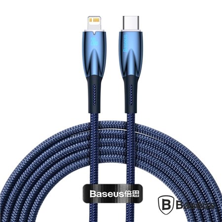 Cabo USB-C Macho P/ Lightning Macho 1m PD 20W Glimmer BASEUS