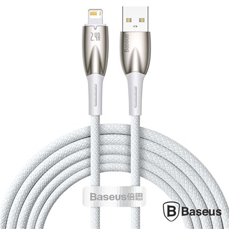 Cabo USB-A Macho P/ Lightning  Macho 2m Glimmer BASEUS