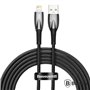 Cabo USB-A Macho P/ Lightning  Macho 2m Glimmer BASEUS