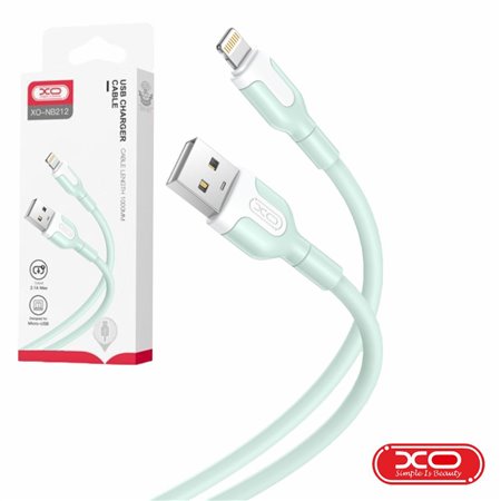 Cabo USB-A 2.0 Macho / Lightning 2.1A Verde 1m XO