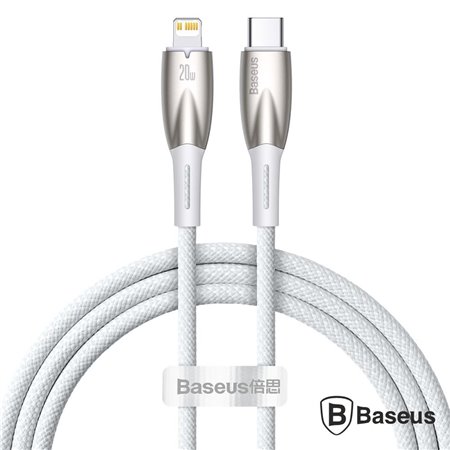 Cabo USB-C Macho P/ Lightning Macho 1m PD 20W Glimmer BASEUS