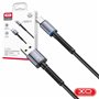 Cabo USB-A 2.0 Macho / USB-C Macho 2.4A C/ LED Preto 1m XO