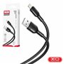 Cabo USB-A 2.0 Macho / Lightning 2.1A Preto 1m XO