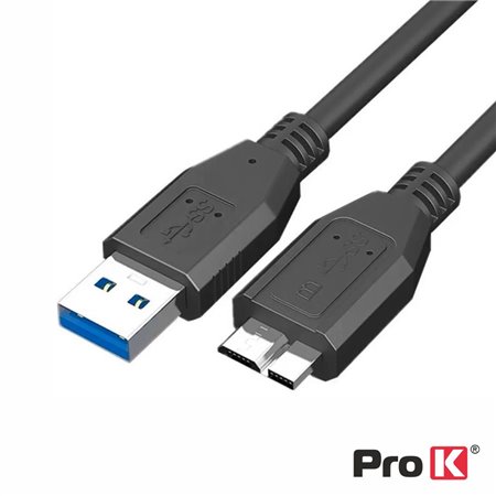 CABO USB-A 3.0 MACHO / MICRO USB-B MACHO 1.8M PROK