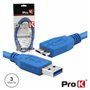 CABO USB-A 3.0 MACHO / MICRO USB-B MACHO 3M PROK