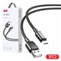 Cabo USB-A Macho / MicroUSB Macho 1m Preto XO