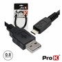 CABO USB-A 2.0 MACHO / MICRO USB-B MACHO 0.8M PROK