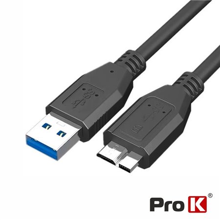 Cabo USB-A 3.0 Macho / Micro USB-B Macho 1m PROK