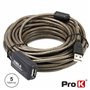 CABO USB-A 2.0 MACHO / USB-A FÊMEA AMPLIFICADO 5M PROK