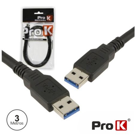 CABO USB-A 3.0 MACHO / USB-A MACHO 3M PROK