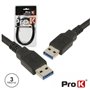 CABO USB-A 3.0 MACHO / USB-A MACHO 3M PROK