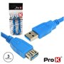 CABO USB-A 3.0 MACHO / USB-A FÊMEA 3M PROK