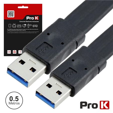 CABO USB-A 3.0 MACHO / MACHO 0.5M PROK