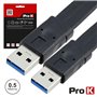 CABO USB-A 3.0 MACHO / MACHO 0.5M PROK