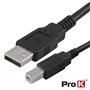 CABO USB-A 2.0 MACHO / USB-B MACHO 0.75M PROK