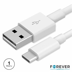 CABO USB-C 2.0 MACHO / USB-A MACHO 1M BRANCO PROK CABO USB-C 2.0 MACHO / USB-A MACHO 1M BRANCO PROK