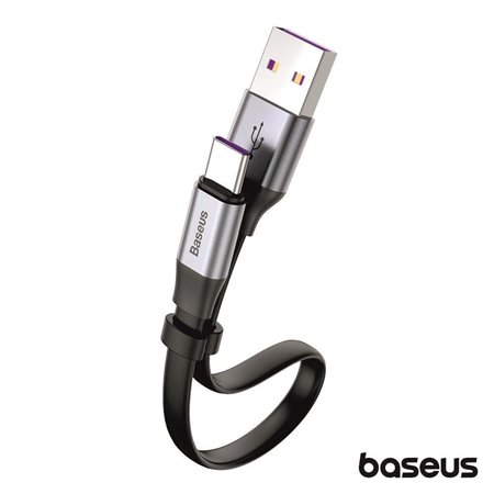 Cabo USB-A 3.0 Macho /  USB-C 23cm Preto HW BASEUS