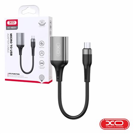 Cabo Adaptador Micro-USB Macho/USB-A 2.0 Fêmea OTG XO