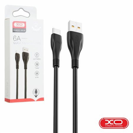 Cabo USB-A Macho / USB-C Macho 1m Preto XO