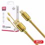 Cabo USB-A 2.0 Macho / USB-C 2.4A 1m Dourado XO