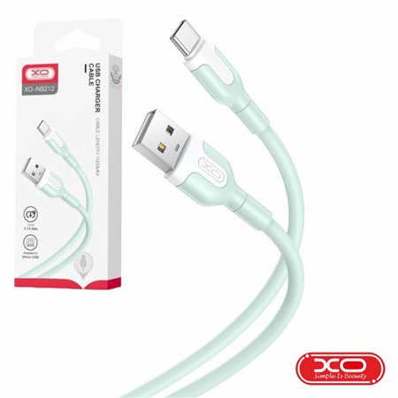 Cabo USB-A 2.0 Macho / USB-C 2.1A 1m Verde XO