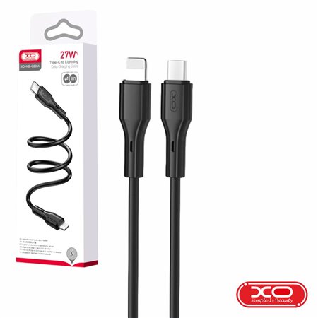 Cabo USB-C Macho / Lightning Macho PD 27W 1m Preto XO