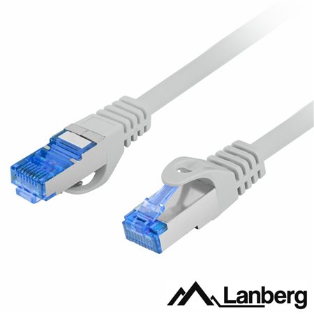 Cabo S/FTP CAT6A 0.25m Cinzento LANBERG