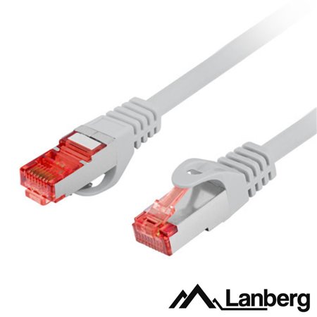 Cabo S/FTP LSZH CAT6A 0.25m Cinzento LANBERG