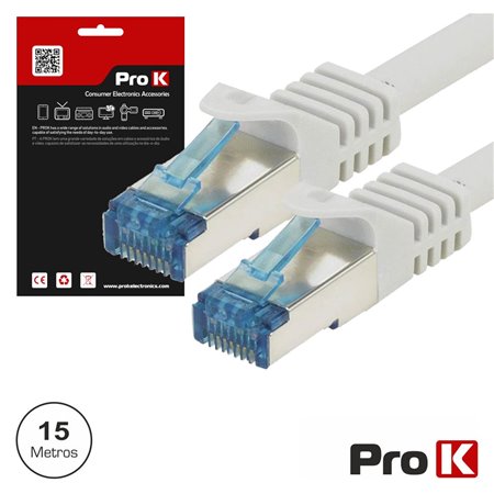 CABO S/FTP CAT6E 15M CINZA PROK