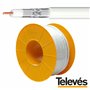 Cabo Coaxial 75 Ohm Ø6.5mm Cobre Branco TELEVÉS