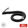 CABO TELEFONE 4P4C ESPIRAL PRETO 2.1M