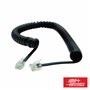 Cabo Telefone 4p4c Espiral Preto 2.1M