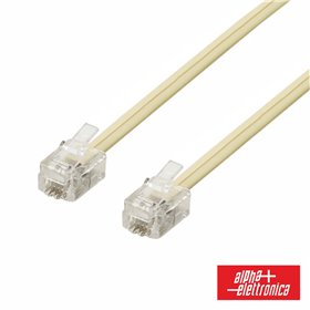 Cabo Telefone 6p4c Creme 7m ALPHA