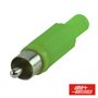 FICHA RCA MACHO VERDE C/ PROTEÇÃO DE CABO PVC