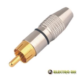 FICHA RCA MACHO AMARELA METÁLICA / DOURADA EDH