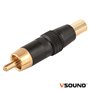 FICHA RCA MACHO PRETO METÁLICA / DOURADA VSOUND