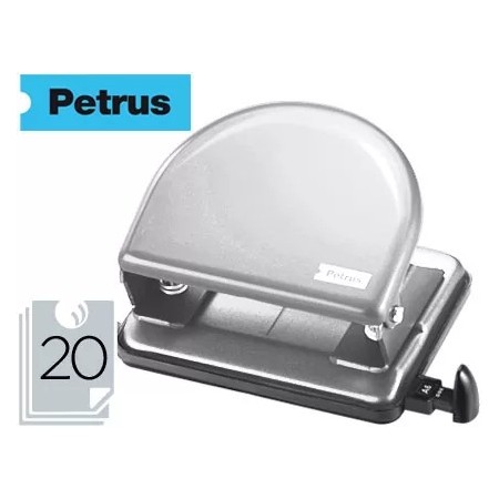 Furador Metalico Petrus 52, Cap. 20 Folhas - Cromado