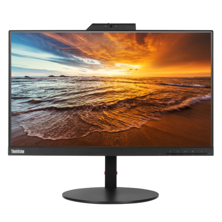 Monitor Lenovo ThinkVision T22v-10, 22" IPS, Rotativo, HUB USB com colunas e webcam - Recondicionado