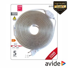 Fita 300 LEDS 3528 2700K 230V 4.8W/m 5m IP67 AVIDE Fita 300 LEDS 3528 2700K 230V 4.8W/m 5m IP67 AVIDE