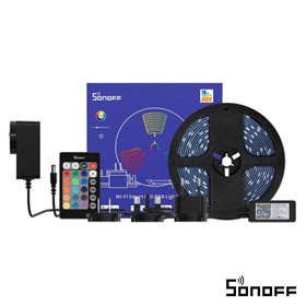 Kit Fita 60 LEDS 5050 RGB 12V 2m IP65 WIFI E BT SONOFF Kit Fita 60 LEDS 5050 RGB 12V 2m IP65 WIFI E BT SONOFF