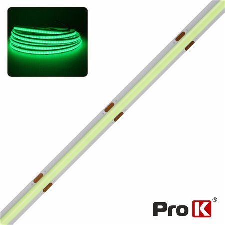 Fita COB 24V 16W/m Verde 10m IP44 PROK